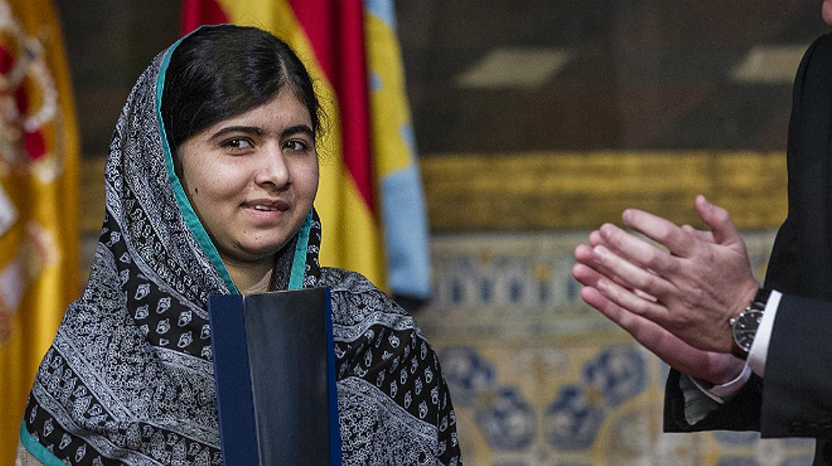 Malala Yousafzai recibe el premio Convivencia 2014.