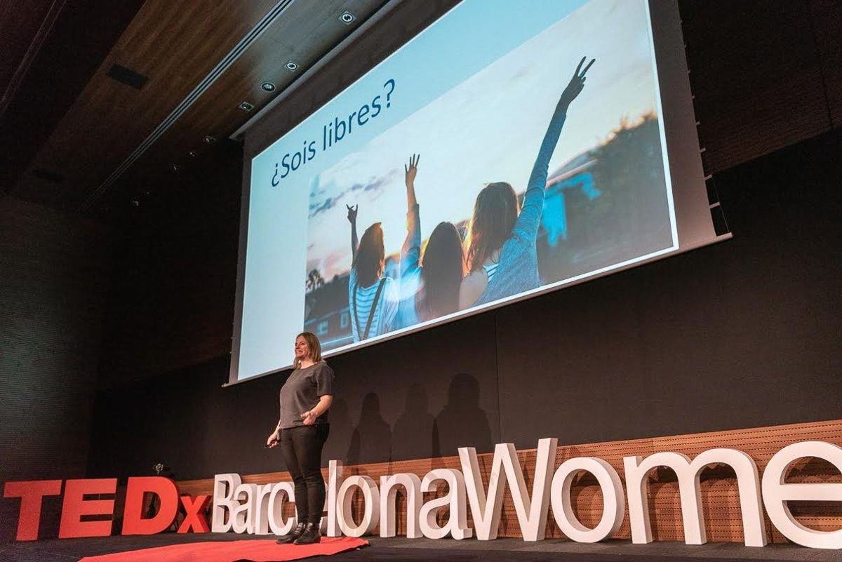 Iría Marañón, en la conferencia TEDxBarcelonaWomen. Iría Marañón, en la conferencia TEDxBarcelonaWomen.