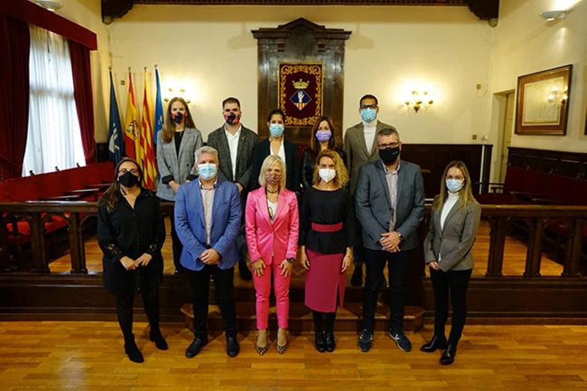 Meritxell Batet en su visita al Ayuntamiento de Esplugues Meritxell Batet en su visita al Ayuntamiento de Esplugues