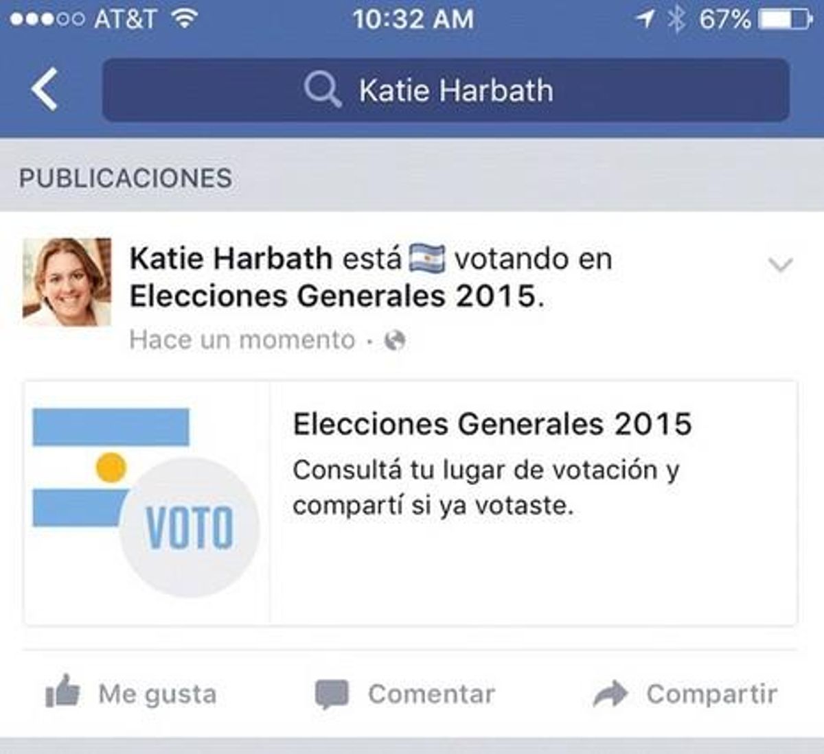 Las elecciones argentinas fueron escenario de la consolidación del botón ’Ya voté’ en Facebook Las elecciones argentinas fueron escenario de la consolidación del botón ’Ya voté’ en Facebook