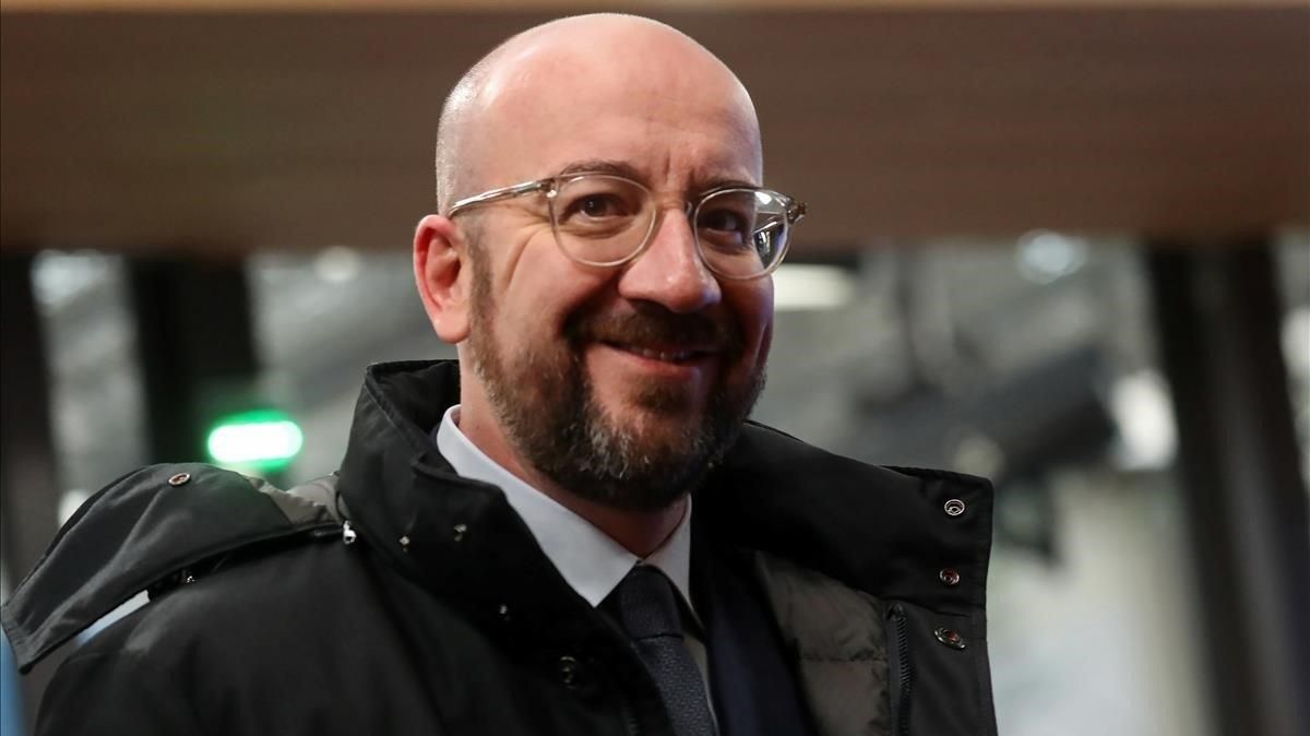 El presidente del Consejo Europeo, Charles Michel, a su llegada a la cumbre, este viernes. El presidente del Consejo Europeo, Charles Michel, a su llegada a la cumbre, este viernes.