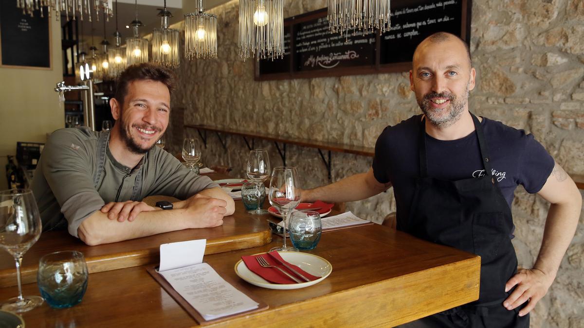 Paolo Mangianti y Matteo Bertozzi, en la barra de My Fucking Restaurant.