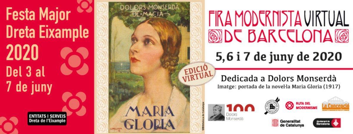 Cartel anunciador de esta edición especial de la Fira Modernista. Cartel anunciador de esta edición especial de la Fira Modernista.