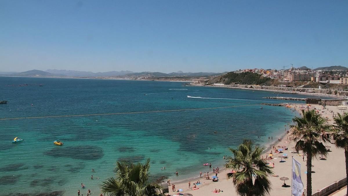 Playa de la Ribera de Ceuta. Playa de la Ribera de Ceuta.