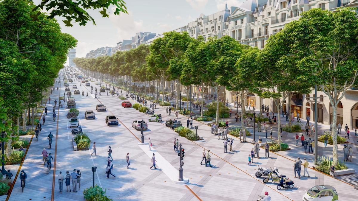 Planes de futuro para los Campos Elíseos de París