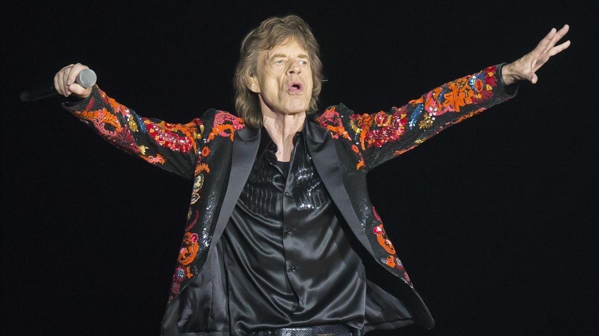 Mick Jagger, durante un concierto en París. 
