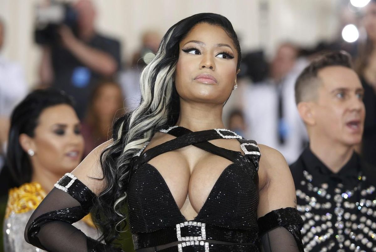 La rapera Nicki Minaj, en la gala Met del 2016. La rapera Nicki Minaj, en la gala Met del 2016.