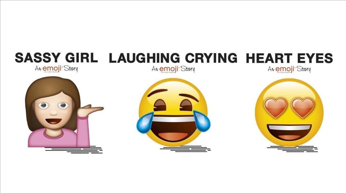 Tres de los primeros títulos protagonizados por emojis. Tres de los primeros títulos protagonizados por emojis.