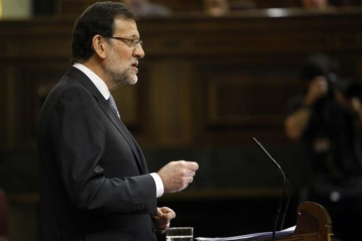 Rajoy, durante el debate sobre el estado de la nación. Rajoy, durante el debate sobre el estado de la nación.