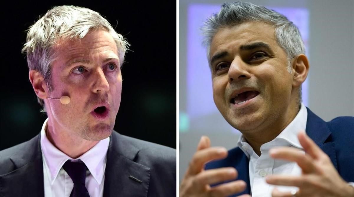 El laborista Sadiq Khan, a la derecha de la imagen, favorito en la encuestas, y el conservador Zac Goldsmith, a la izquierda. El laborista Sadiq Khan, a la derecha de la imagen, favorito en la encuestas, y el conservador Zac Goldsmith, a la izquierda.