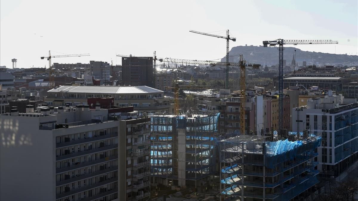 Una promoción inmobiliaria en el Poblenou de Barcelona. Una promoción inmobiliaria en el Poblenou de Barcelona.