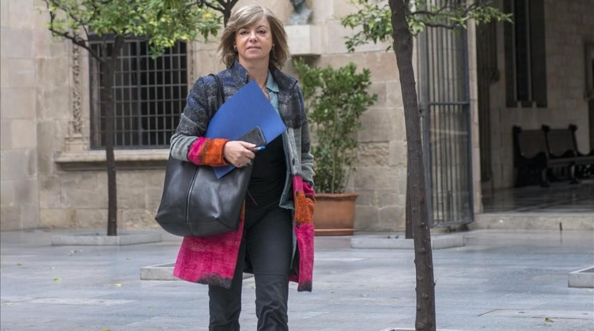 La ’consellera’ de Governació, Meritxell Borràs, en el Palau de la Generalitat. La ’consellera’ de Governació, Meritxell Borràs, en el Palau de la Generalitat.