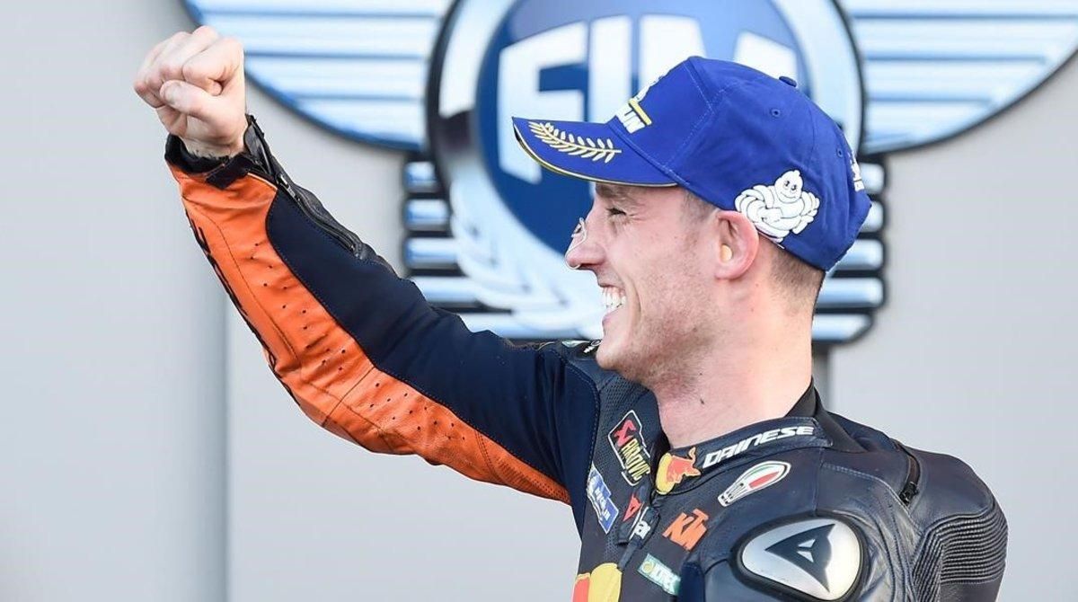 El catalán Pol Espargaró (KTM) ha celebrado, hoy, así su segunda ’pole’ en MotoGP. El catalán Pol Espargaró (KTM) ha celebrado, hoy, así su segunda ’pole’ en MotoGP.