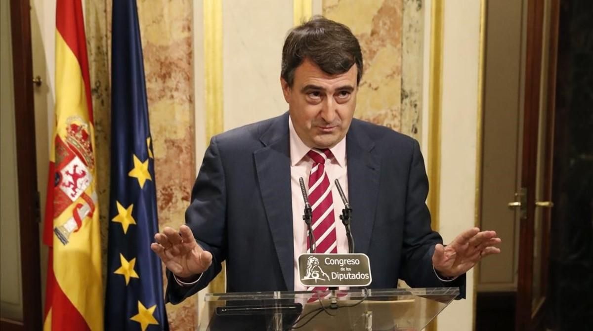 El portavoz del PNV en el Congreso, Aitor Esteban. El portavoz del PNV en el Congreso, Aitor Esteban.