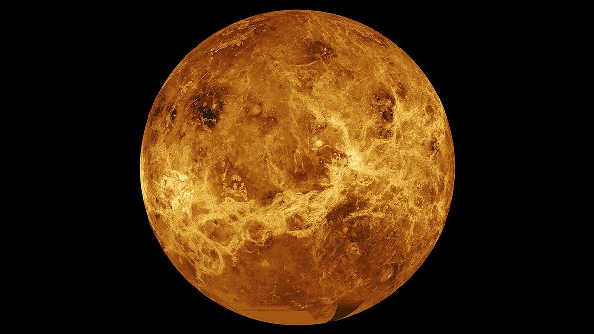 Imagen de Venus tras los datos de la sonda Magallanes. Imagen de Venus tras los datos de la sonda Magallanes.