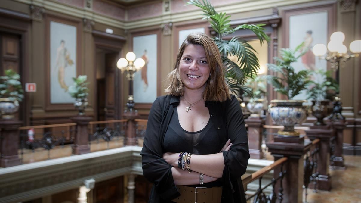 Alexandra Colominas, este miércoles, en el Col.legi de l’Advocacia de Barcelona. Alexandra Colominas, este miércoles, en el Col.legi de l’Advocacia de Barcelona.