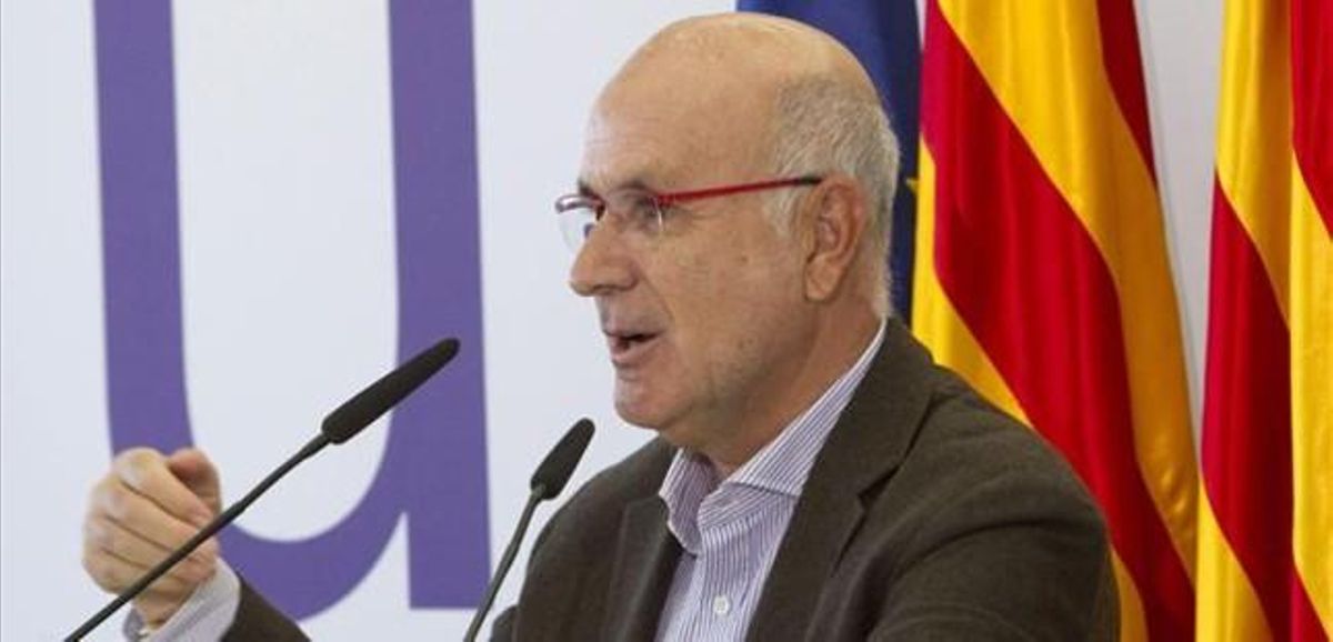 El líder de Unió, Josep Antoni Duran Lleida, en una conferencia en Barcelona, el pasado 28 de octubre. El líder de Unió, Josep Antoni Duran Lleida, en una conferencia en Barcelona, el pasado 28 de octubre.