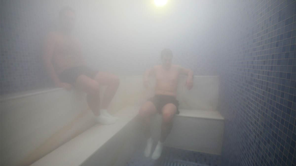 Una sauna sin relación con la de la fiesta ilegal de Madrid. Una sauna sin relación con la de la fiesta ilegal de Madrid.