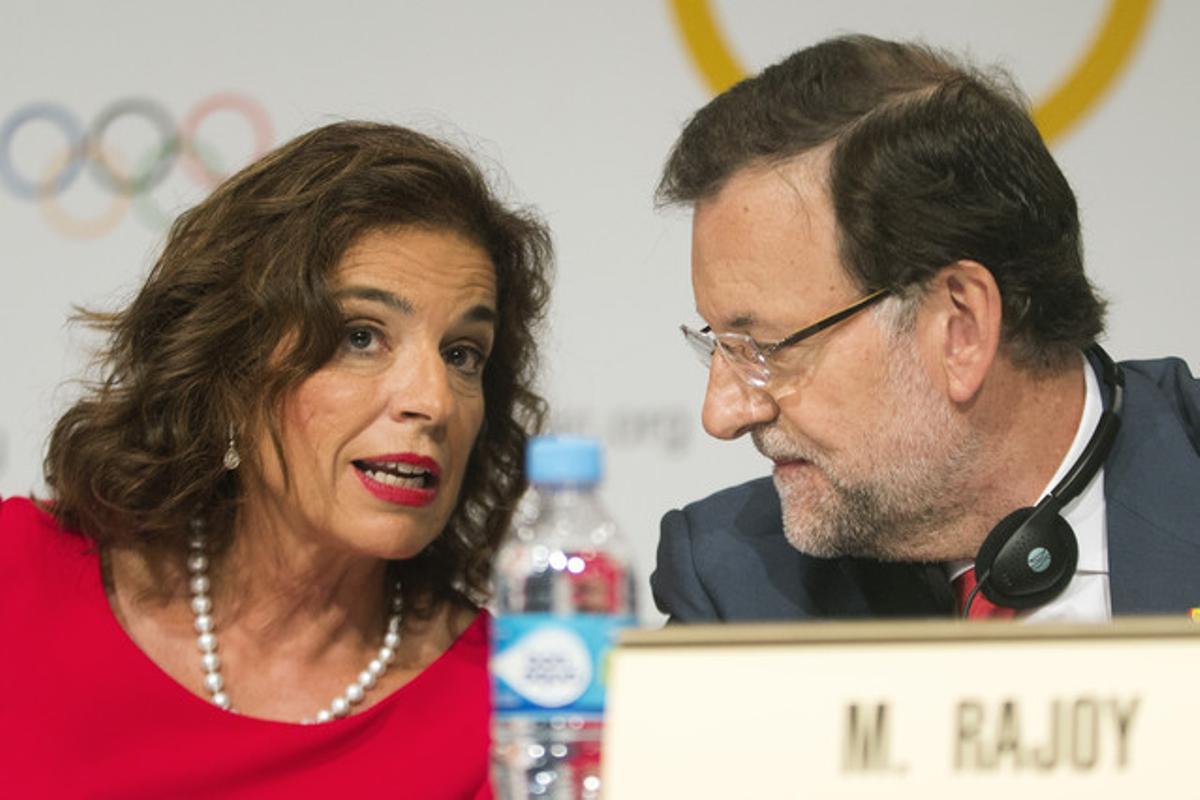 Ana Botella y Mariano Rajoy.