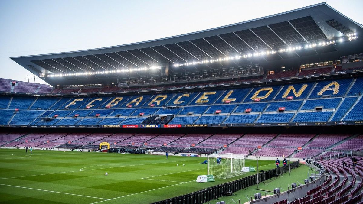 Imagen del Camp Nou vacío. Imagen del Camp Nou vacío.