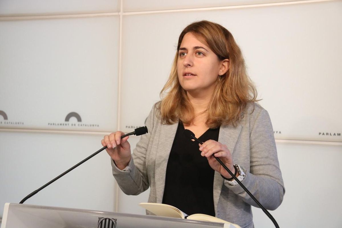 Marta Pascal, en una comparecencia en el Parlament. Marta Pascal, en una comparecencia en el Parlament.
