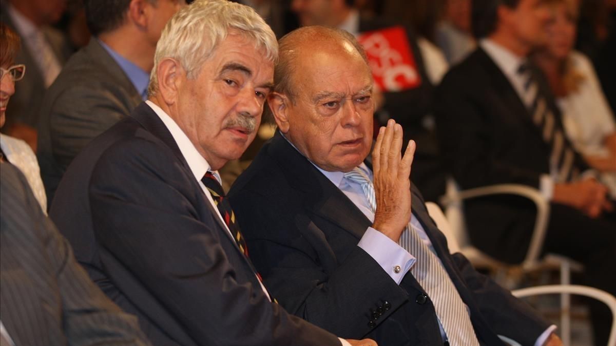 Pasqual Maragall y Jordi Pujol, en una imagen del 2009. Pasqual Maragall y Jordi Pujol, en una imagen del 2009.