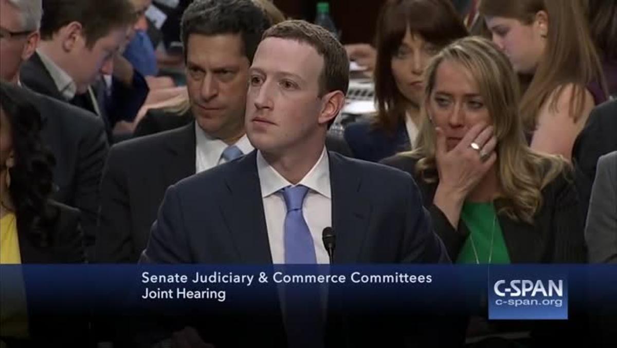 Marc Zuckerberg, en un compromís.