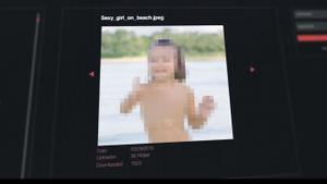 Recreación de la imagen de una menor en un portal web de pedófilos.