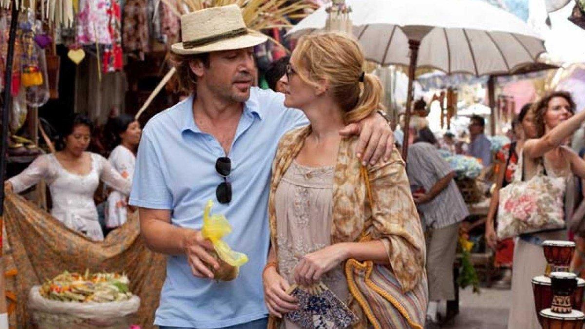 Javier Bardem y Julia Roberts, protagonistas de ’Come, reza, ama’.