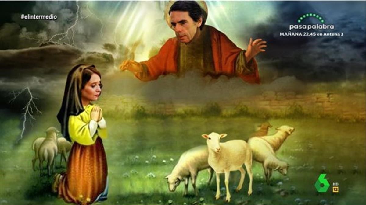 Paràbola d'Aznar a la pastoreta Ayuso Paràbola d'Aznar a la pastoreta Ayuso