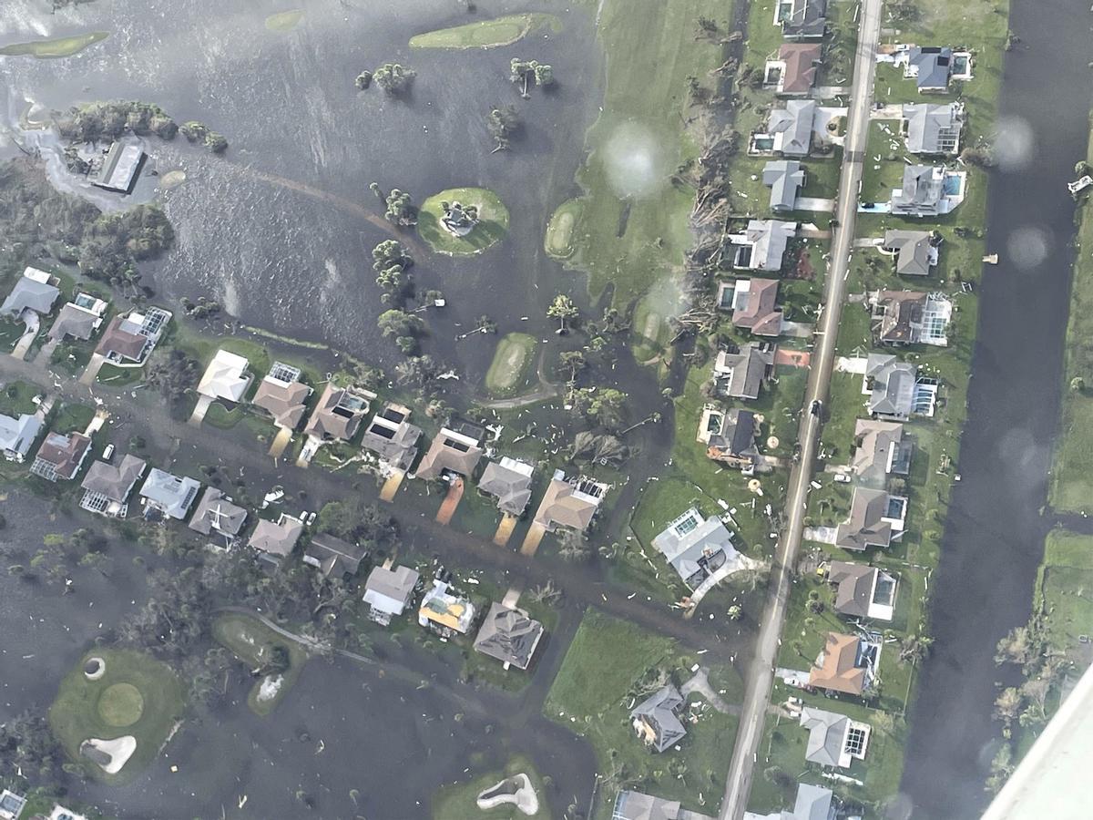 Impresionantes imágenes de la destrucción dejada por el huracán ’Ian’ a su paso por Florida.