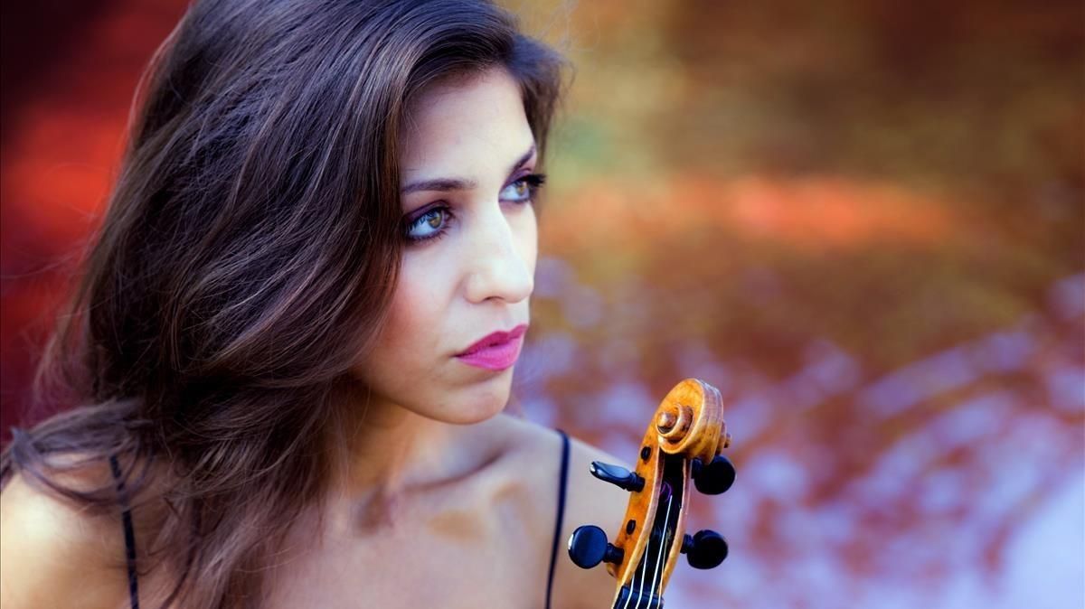 La violinista Leticia Moreno. La violinista Leticia Moreno.