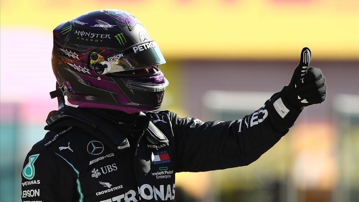 Lewis Hamilton consiguió su pole número 95 en Fórmula 1 Lewis Hamilton consiguió su pole número 95 en Fórmula 1