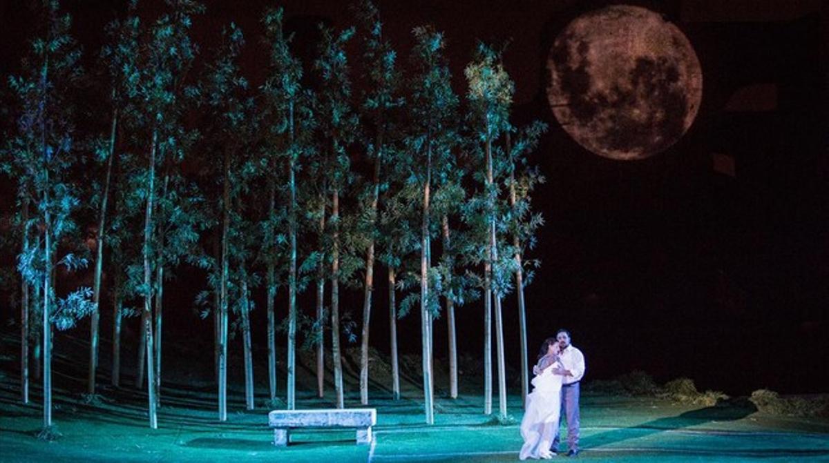 Un momento de la representación de ’Madama Butterfly’ en Roma. Un momento de la representación de ’Madama Butterfly’ en Roma.