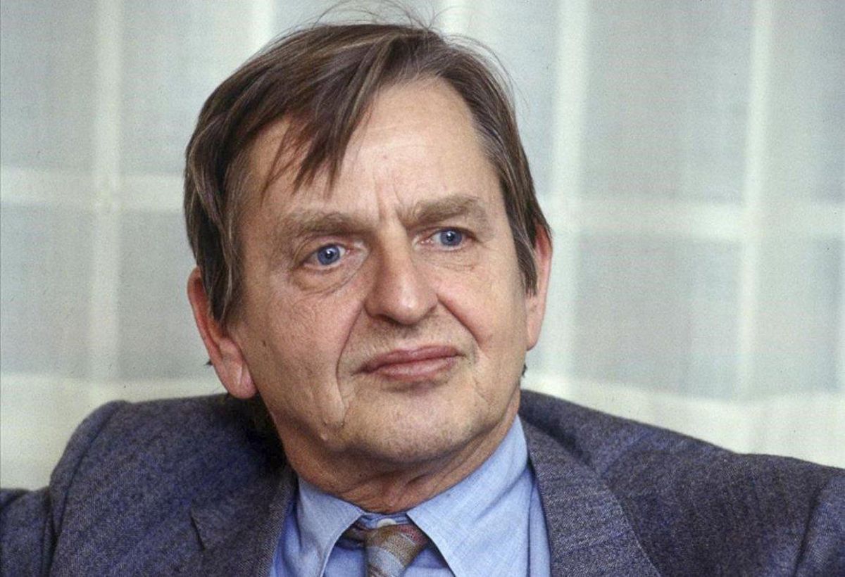 Olof Palme, primer ministro sueco asesinado en plena calle en 1986, en una imagen de archivo. Olof Palme, primer ministro sueco asesinado en plena calle en 1986, en una imagen de archivo.