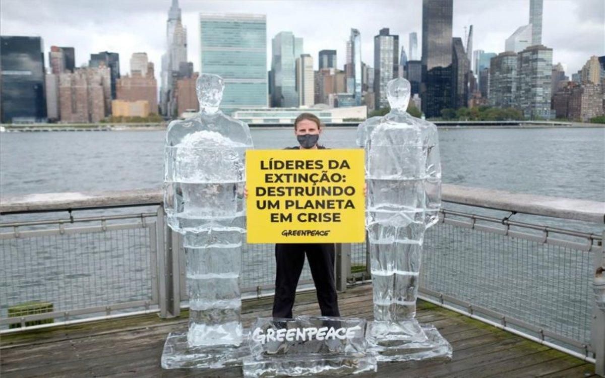 Protesta de Greenpeace en los EEUU. Protesta de Greenpeace en los EEUU.