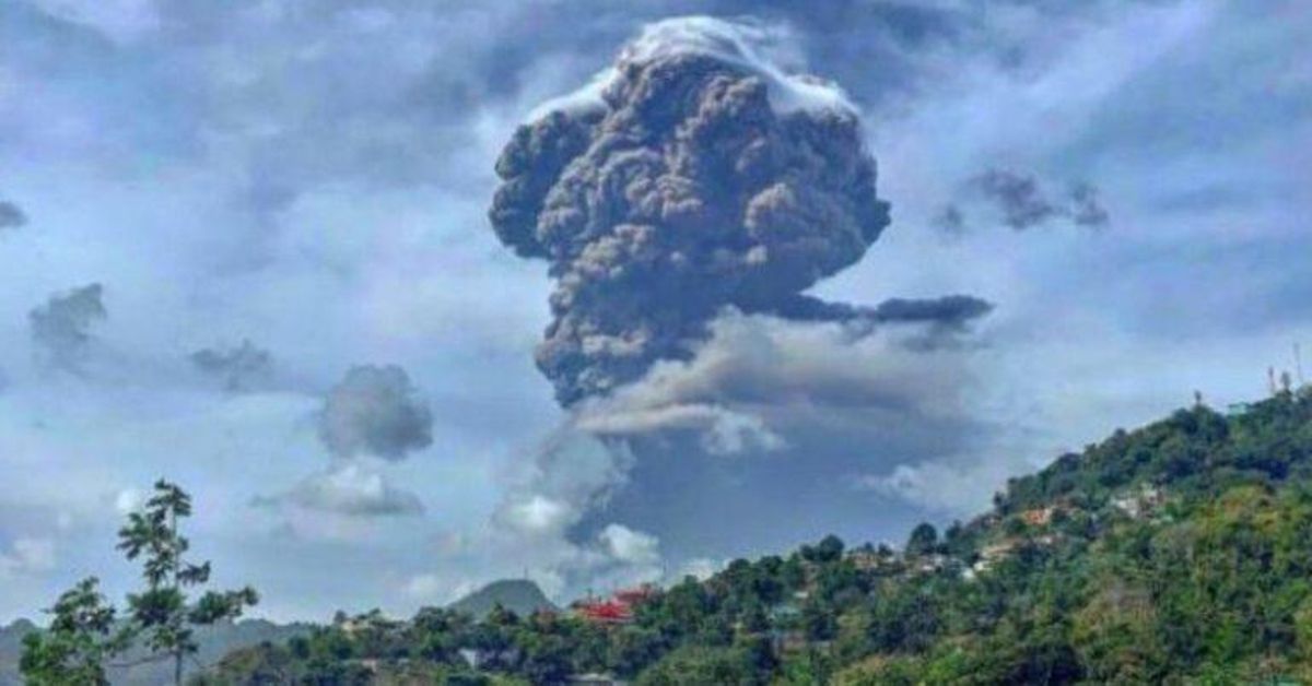 La nube del volcán del Caribe, a punto de llegar a Canarias y Andalucía La nube del volcán del Caribe, a punto de llegar a Canarias y Andalucía