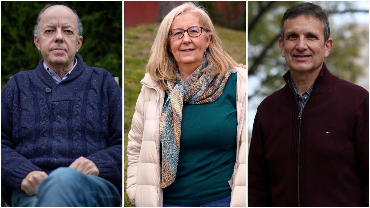 De izquierda a derecha, Manuel Osuna, Menchu Vila y Luis Ortiga, todos ellos jubilados anticipadamente. De izquierda a derecha, Manuel Osuna, Menchu Vila y Luis Ortiga, todos ellos jubilados anticipadamente.