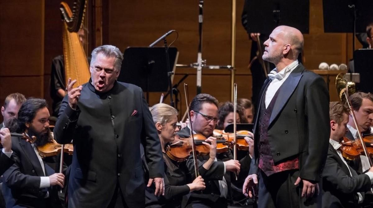 Gregory Kunde y Juan Jesús Rodríguez, en el Liceu. Gregory Kunde y Juan Jesús Rodríguez, en el Liceu.