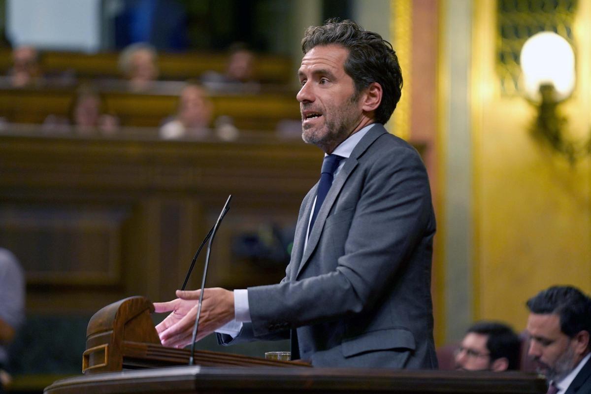 El diputado del PP, Borja Sémper, durante el pleno del martes en el Congreso de los Diputados. El diputado del PP, Borja Sémper, durante el pleno del martes en el Congreso de los Diputados.