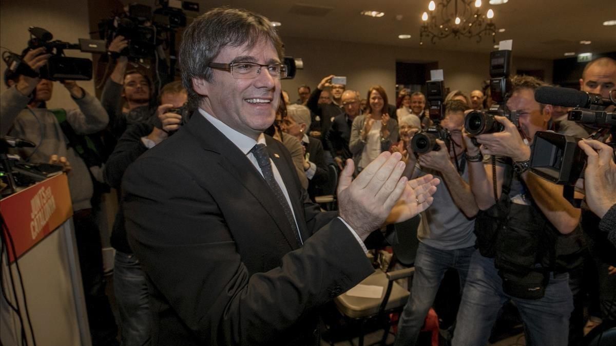 Carles Puigdemont el pasado 25 de noviembre. Carles Puigdemont el pasado 25 de noviembre.