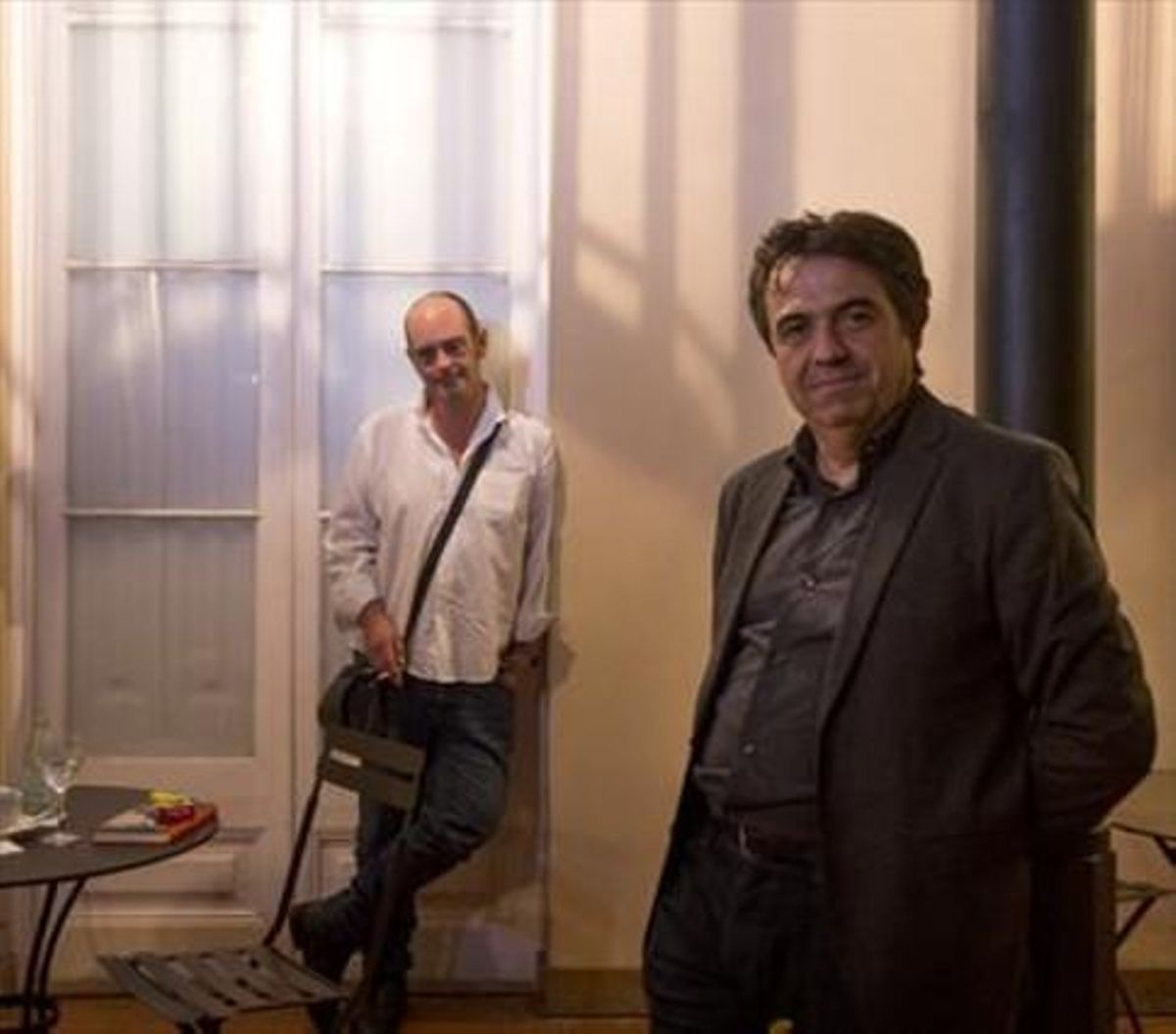 Sebastià Alzamora y Martí Domínguez 8 Los dos escritores, el jueves en Barcelona. Sebastià Alzamora y Martí Domínguez 8 Los dos escritores, el jueves en Barcelona.