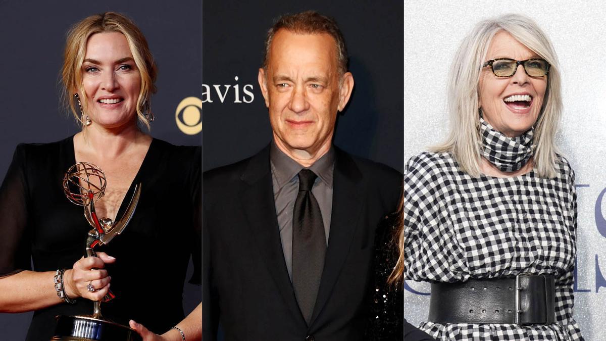Kate Winslet, Tom Hanks y Diane Keaton. Kate Winslet, Tom Hanks y Diane Keaton.