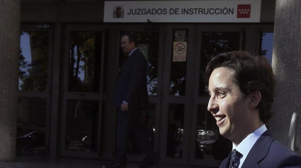 El ’pequeño Nicolás’ a las puertas de los juzgados en Madrid.