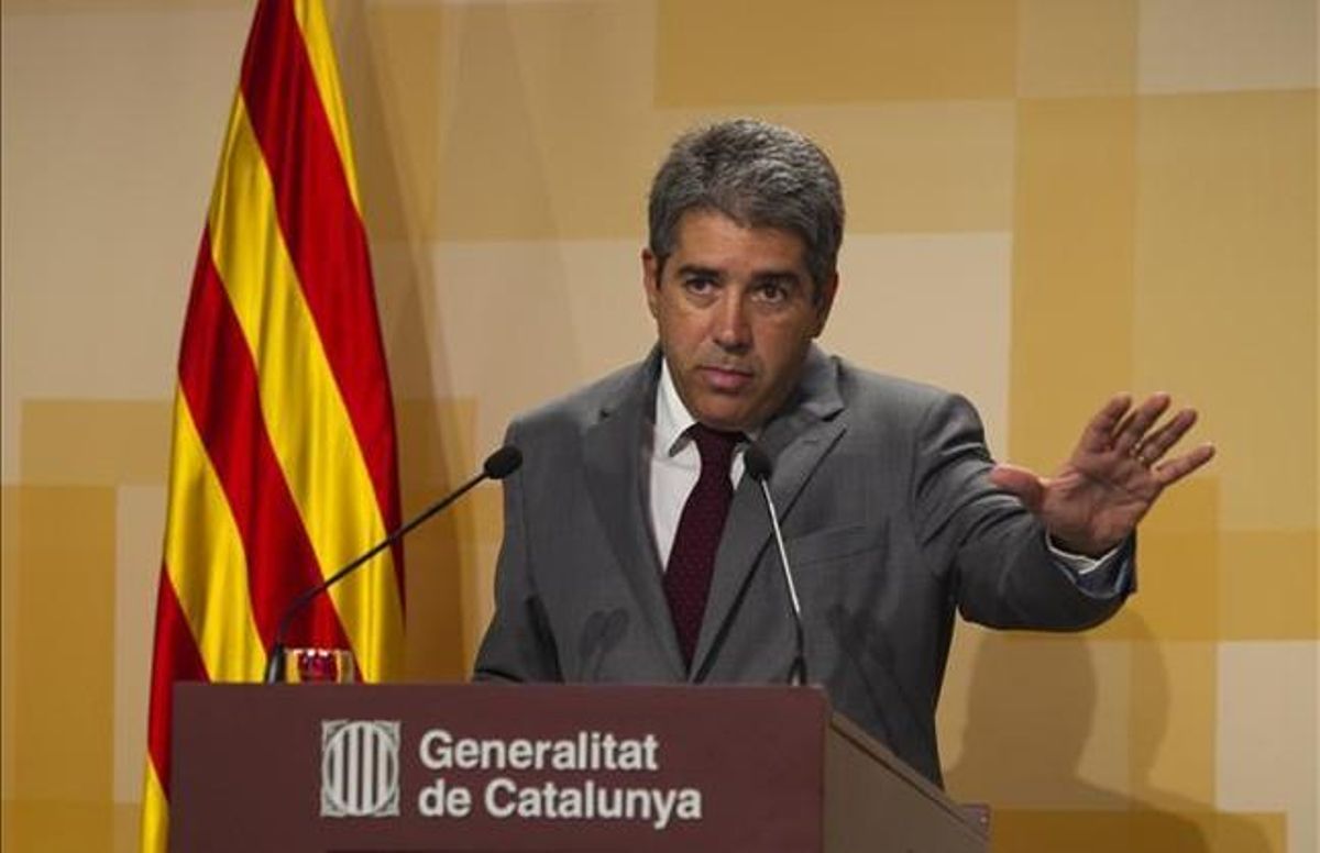 El portavoz del Govern, Francesc Homs, el pasado agosto. ALBERT BERTRAN El portavoz del Govern, Francesc Homs, el pasado agosto. ALBERT BERTRAN