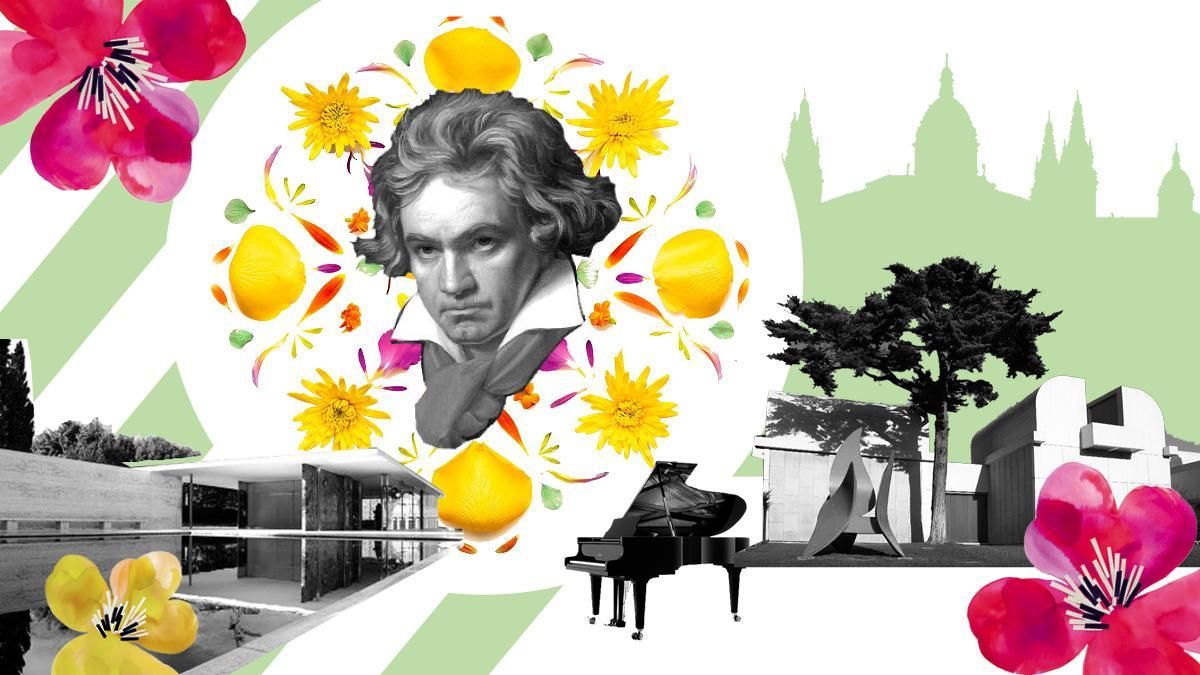 Creatividad para este artículo que combina a Beethoven con el logo del evento y Montjuïc. Creatividad para este artículo que combina a Beethoven con el logo del evento y Montjuïc.