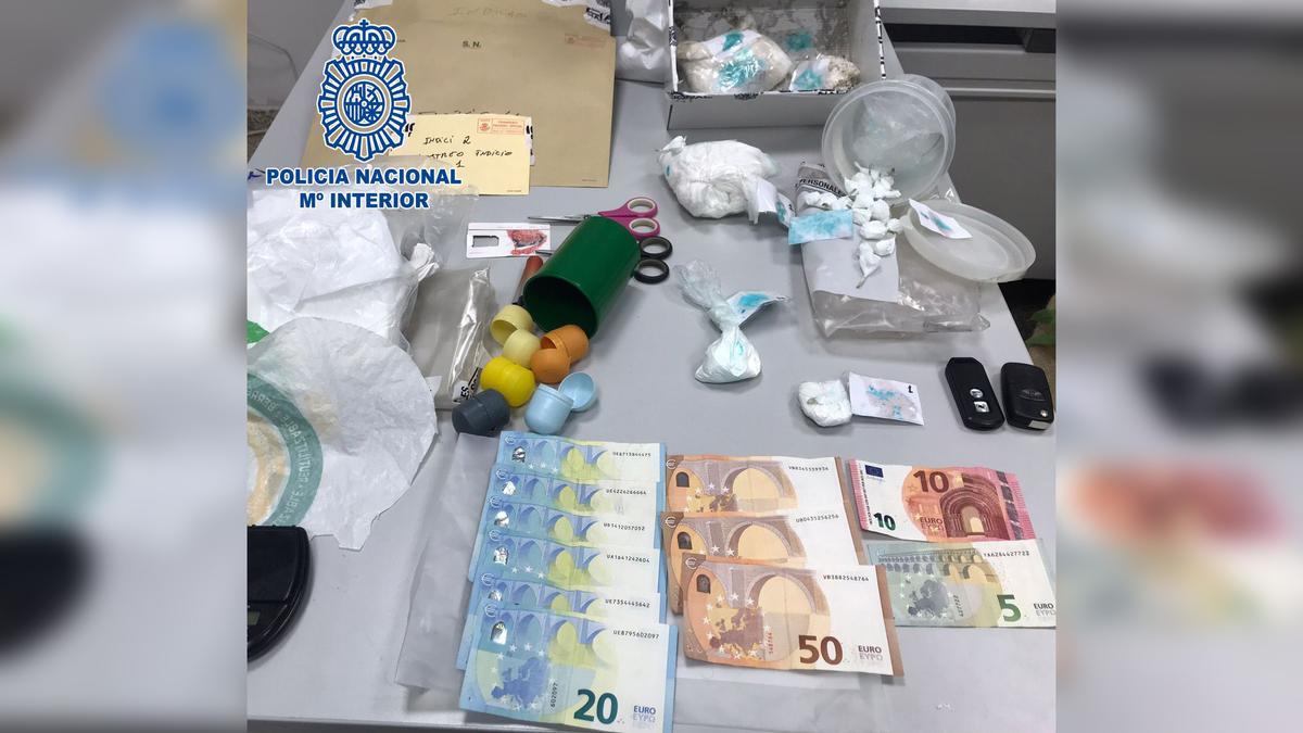 Cocaína intervenida por la Policía Nacional en Sant Feliu de Guíxols.