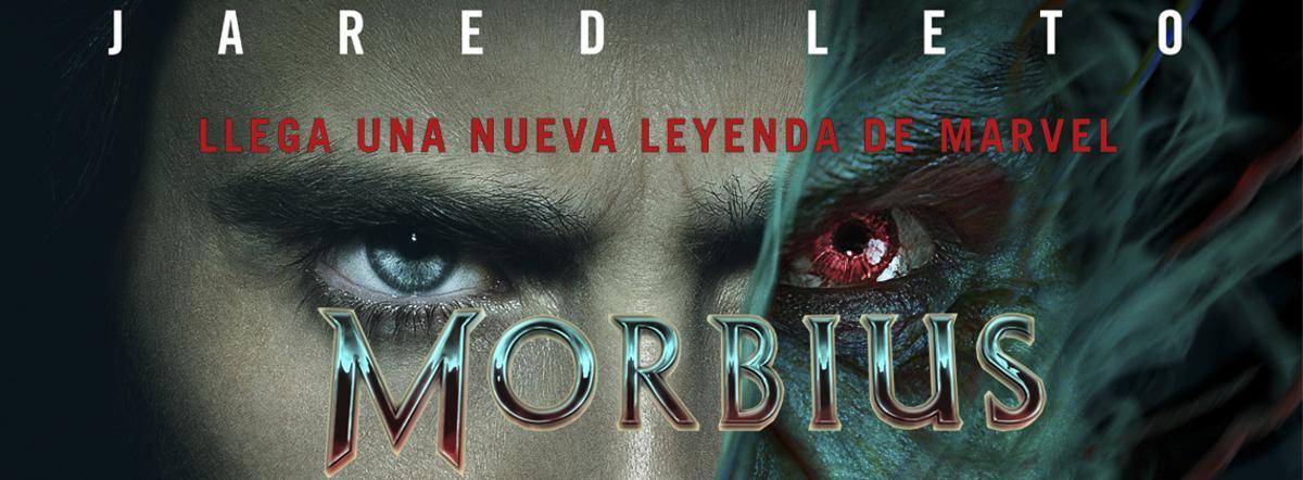 Cartel de Morbius, protagonizada por Jared Leto