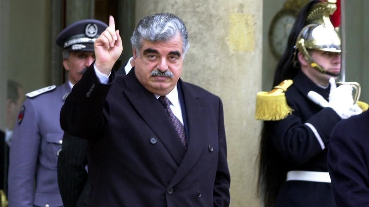 Rafic Hariri, en febrero del 2001, durante una visita oficial a París. Rafic Hariri, en febrero del 2001, durante una visita oficial a París.