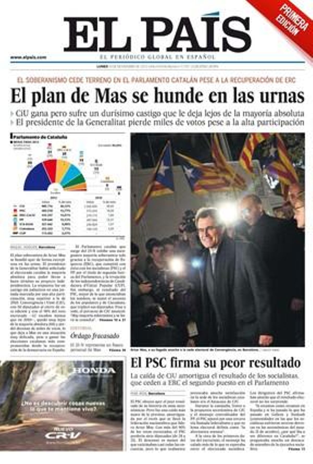 El País, 26-11-2012. El País, 26-11-2012.